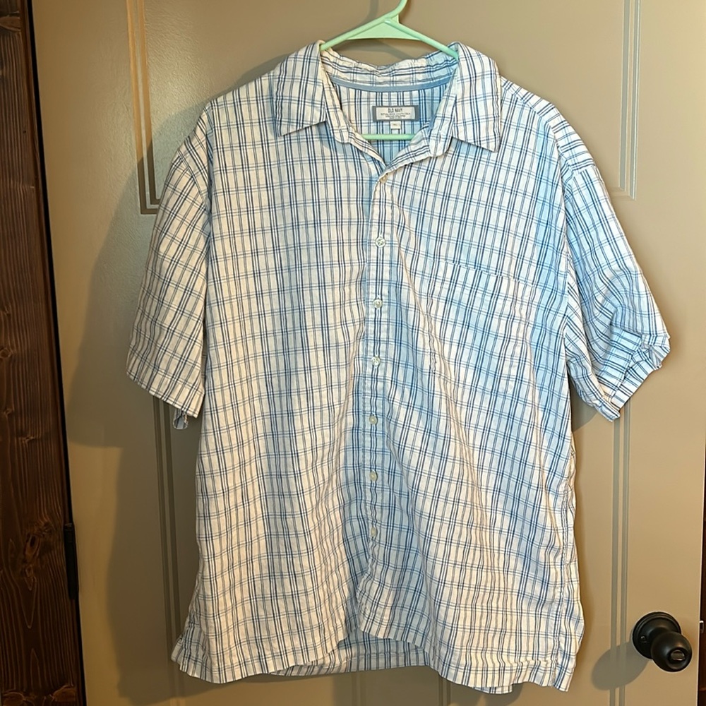 Linen/Cotton short sleeve shirt - Picture 1 of 6